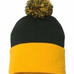 12" Pom-Pom Cuffed Beanie