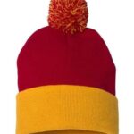 12" Pom-Pom Cuffed Beanie