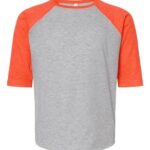 Youth Baseball Fine Jersey Three-Quarter Sleeve Tee