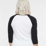 Women's Baseball Fine Jersey Three-Quarter Sleeve Tee