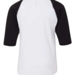 Youth Baseball Fine Jersey Three-Quarter Sleeve Tee
