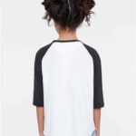 Youth Baseball Fine Jersey Three-Quarter Sleeve Tee