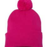 12" Pom-Pom Cuffed Beanie