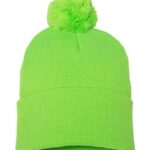 12" Pom-Pom Cuffed Beanie