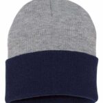 12" Color Blocked Cuffed Beanie