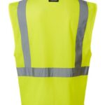 Unisex Single Pocket Zipper Mesh Vest