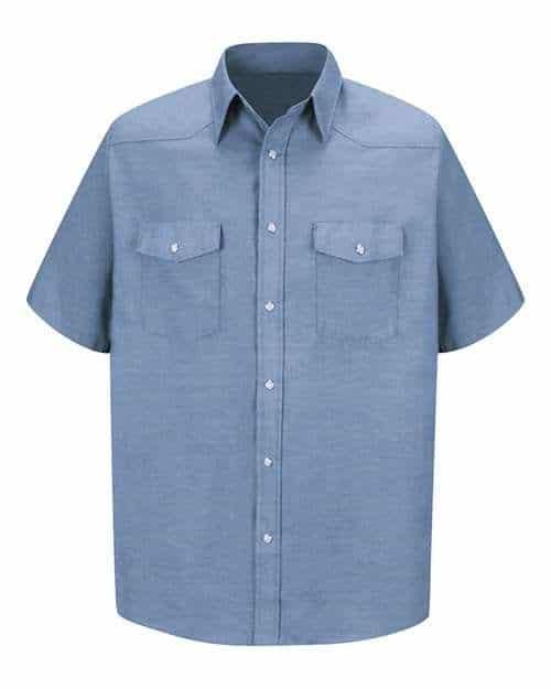 Men's Tall Deluxe Western Style Short Sleeve Shirt