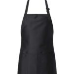 Full-Length Apron with Pouch Pocket