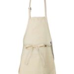 Full-Length Apron with Pouch Pocket