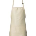 Full-Length Apron with Pouch Pocket