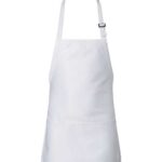 Full-Length Apron with Pouch Pocket