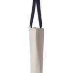 11L Canvas Tote with Contrast-Color Handles