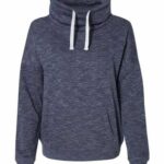 Women’s Mélange Fleece Cowl Neck Sweatshirt
