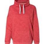 Women’s Mélange Fleece Cowl Neck Sweatshirt