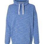 Women’s Mélange Fleece Cowl Neck Sweatshirt