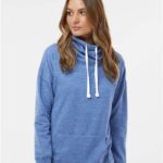 Women’s Mélange Fleece Cowl Neck Sweatshirt