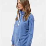 Women’s Mélange Fleece Cowl Neck Sweatshirt