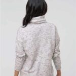 Women’s Mélange Fleece Cowl Neck Sweatshirt