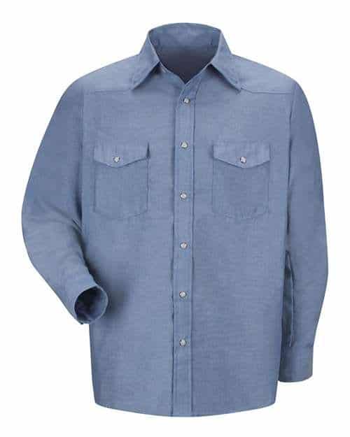Men's Tall Deluxe Western Style Long Sleeve Shirt