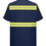 Men's Enhanced Visibility Short Sleeve Cotton Work Shirt