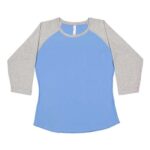 Women's Baseball Fine Jersey Three-Quarter Sleeve Tee