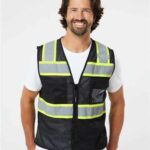 Unisex EV Series® Enhanced Visibility 3 Pocket Mesh Vest
