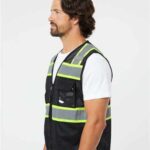 Unisex EV Series® Enhanced Visibility 3 Pocket Mesh Vest