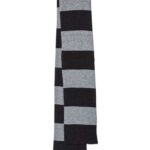 Rugby-Striped Knit Scarf