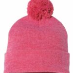 12" Pom-Pom Cuffed Beanie