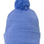 12" Pom-Pom Cuffed Beanie