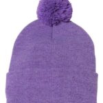 12" Pom-Pom Cuffed Beanie
