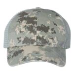 Garment Washed Printed Trucker Cap