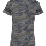 Women's Football V-Neck Fine Jersey Tee