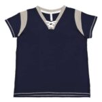 Women's Curvy Lace Up Fine Jersey Tee