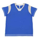 Women's Curvy Lace Up Fine Jersey Tee