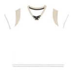 Women's Curvy Lace Up Fine Jersey Tee