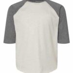 Youth Baseball Fine Jersey Three-Quarter Sleeve Tee
