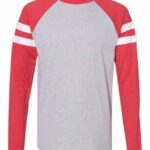 Unisex Fine Jersey Mash Up Long Sleeve Tee