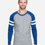 Unisex Fine Jersey Mash Up Long Sleeve Tee