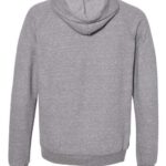 Unisex Snow Heather French Terry Raglan Hooded Sweatshirt