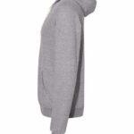 Unisex Snow Heather French Terry Raglan Hooded Sweatshirt