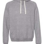 Unisex Snow Heather French Terry Raglan Hooded Sweatshirt