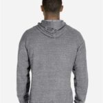 Unisex Snow Heather French Terry Raglan Hooded Sweatshirt