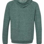 Unisex Snow Heather French Terry Raglan Hooded Sweatshirt