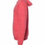 Unisex Snow Heather French Terry Raglan Hooded Sweatshirt
