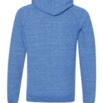 Unisex Snow Heather French Terry Raglan Hooded Sweatshirt