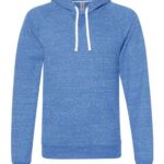 Unisex Snow Heather French Terry Raglan Hooded Sweatshirt