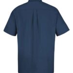 Men's Short Sleeve 100% Cotton Dress Shirt