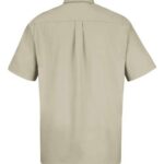 Men's Short Sleeve 100% Cotton Dress Shirt