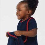 Infant Contrast Trim Premium Jersey Bib